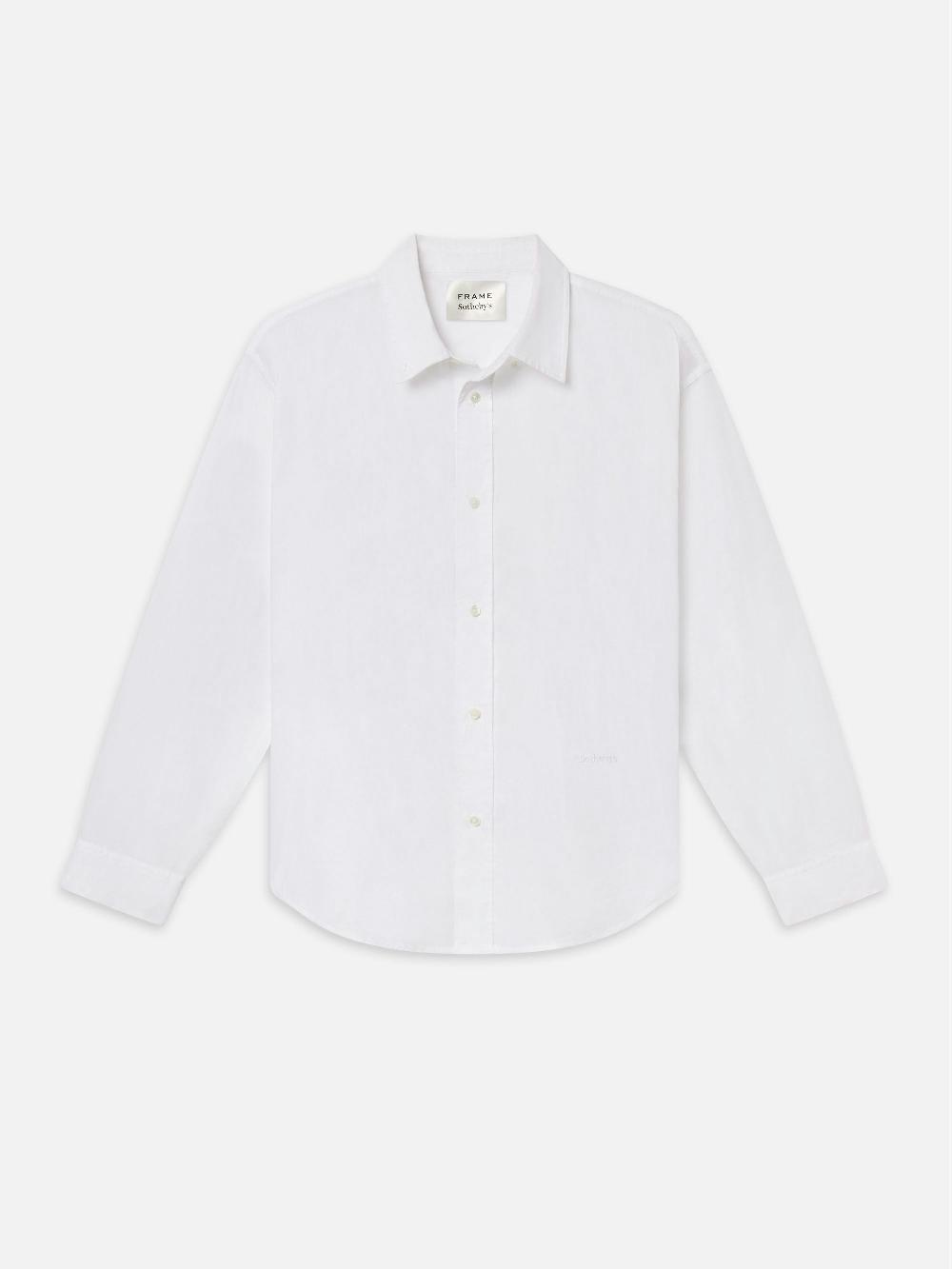 frame Sotheby's Unisex Oxford Shirt in White