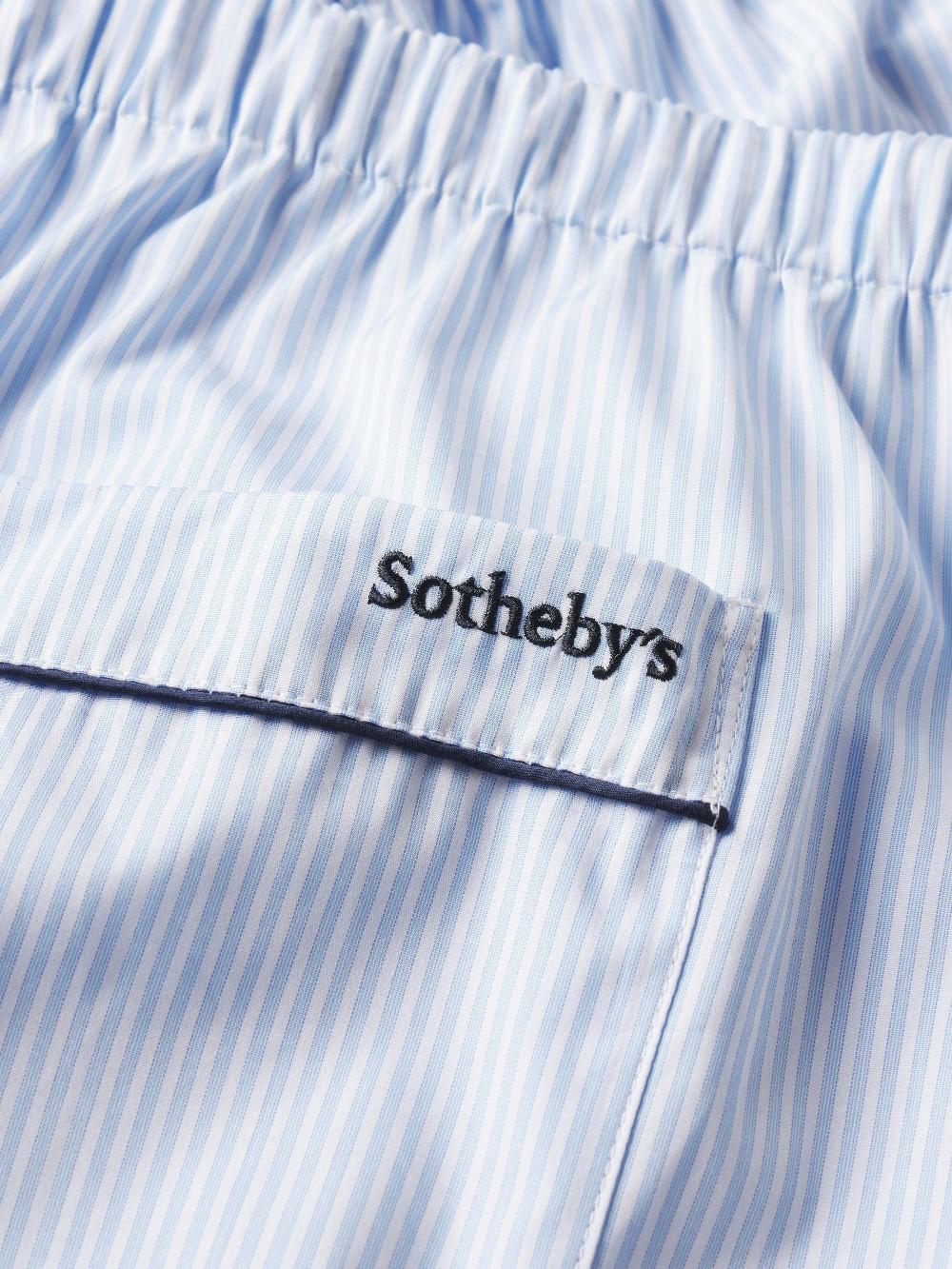 Frame Sotheby's Unisex Pajama Pant In Blue Stripe