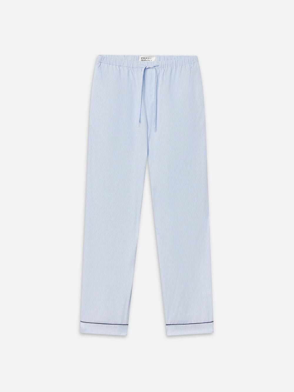 frame Sotheby's Unisex Pajama Pant in Blue Stripe