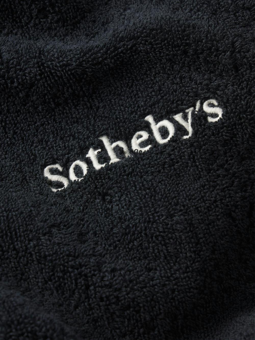 Frame Sotheby’s Unisex Terry Bathrobe In Navy