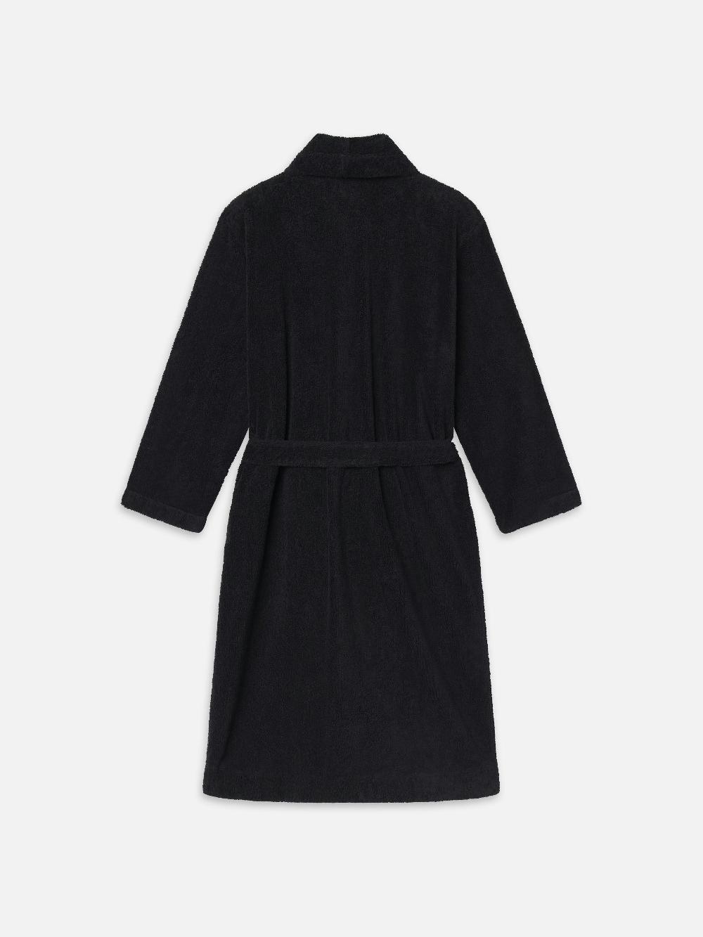 Frame Sotheby’s Unisex Terry Bathrobe In Navy