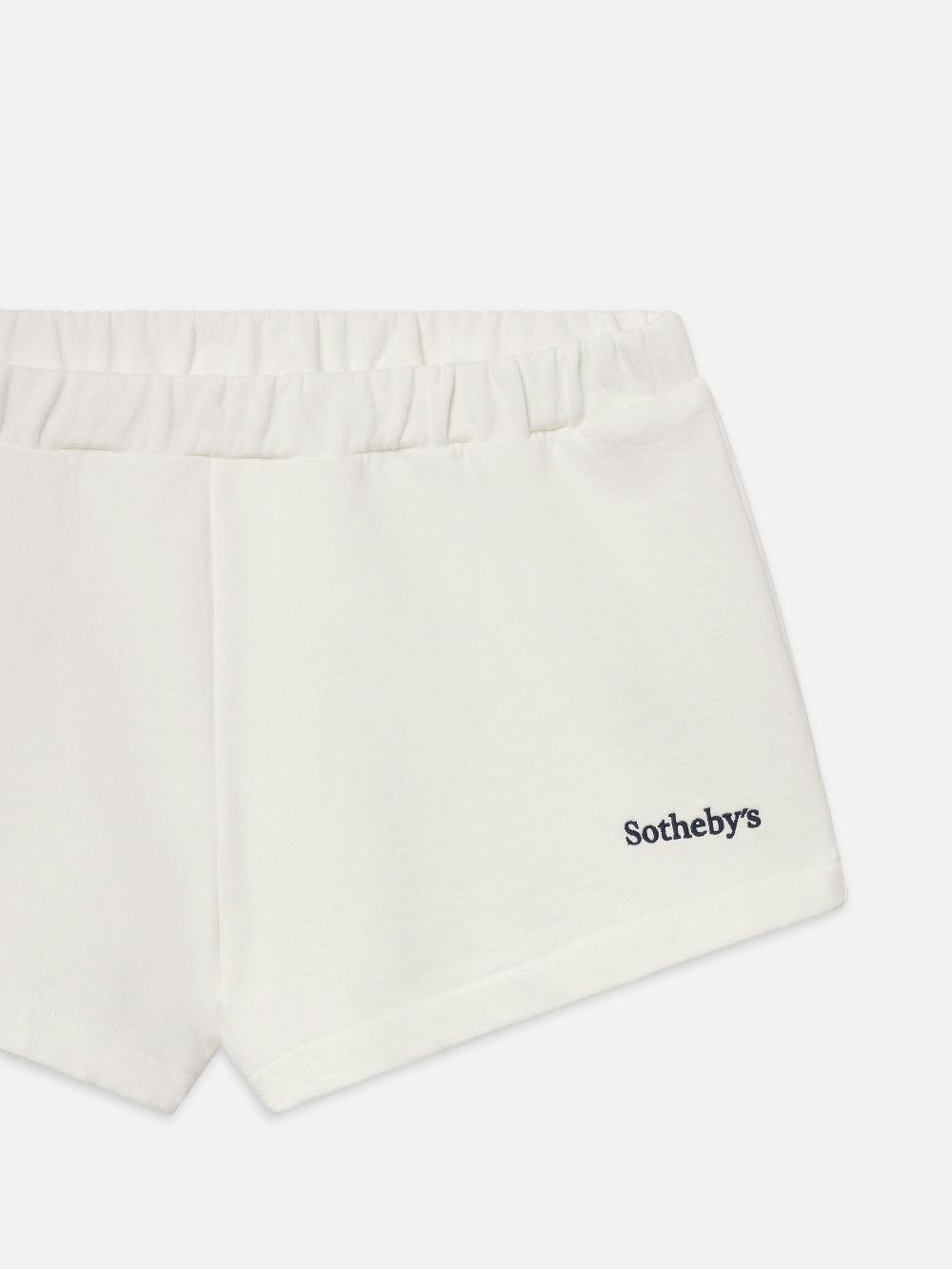 Frame Sotheby’s Women's Sweat Short In Cream