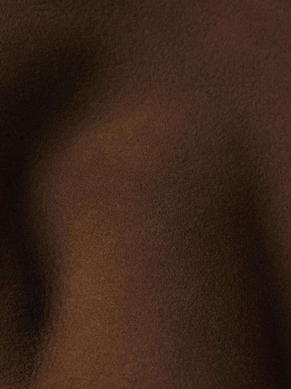 Frame Suede Shearling Bomber In Dark Camel