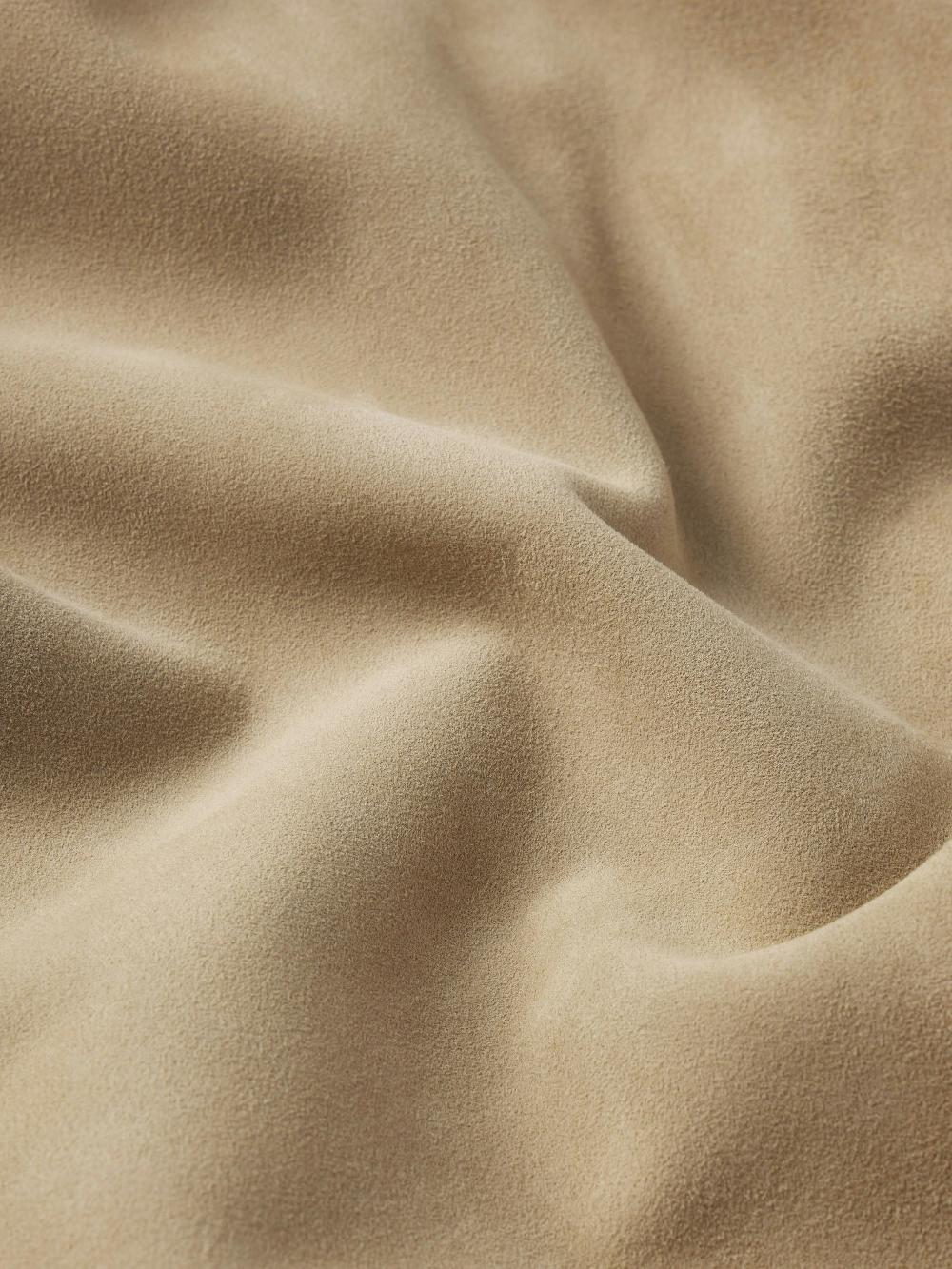 Frame Suede Trucker Jacket In Oxford Beige