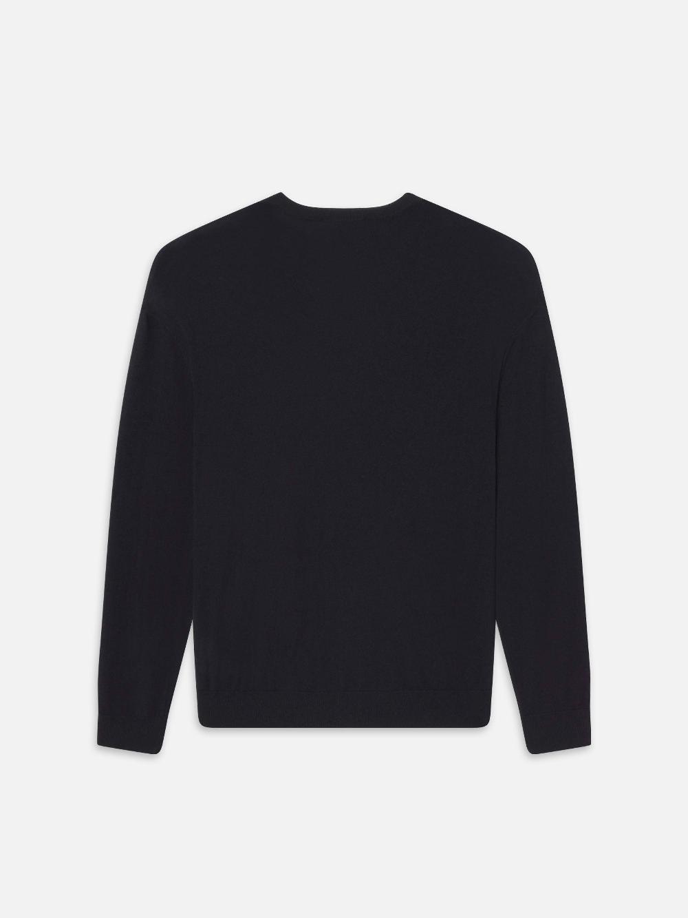 Frame Superfine Crewneck Sweater In Dark Navy