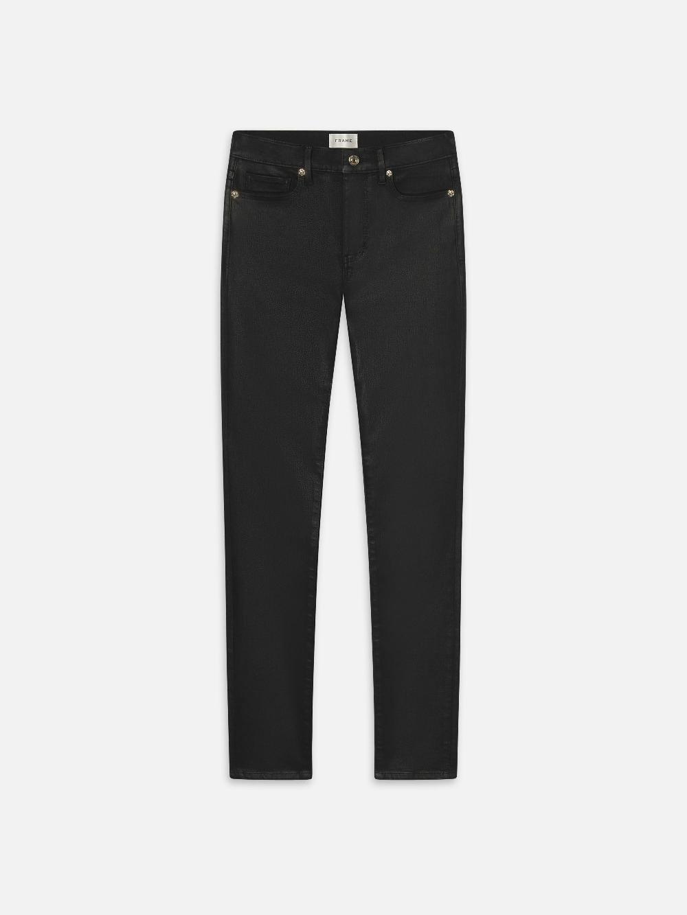 frame The Alix in Black Coated