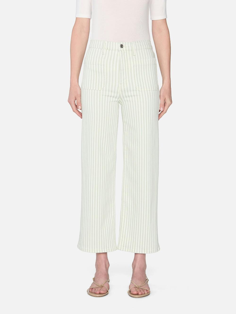 Frame The Anchor Pant In Seamist Stripe