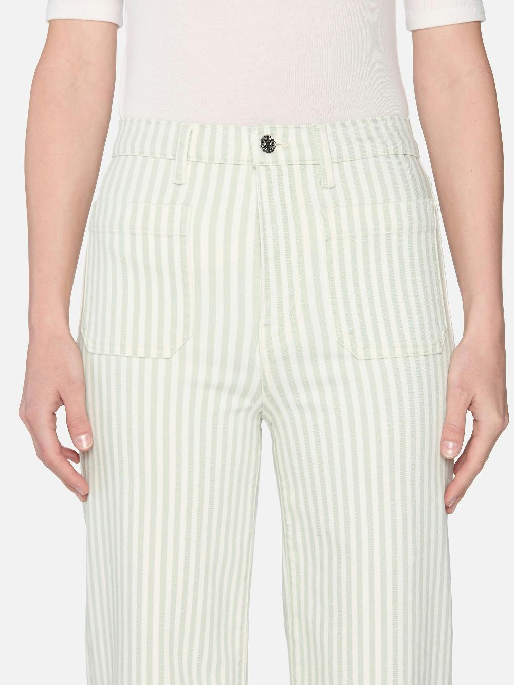 Frame The Anchor Pant In Seamist Stripe