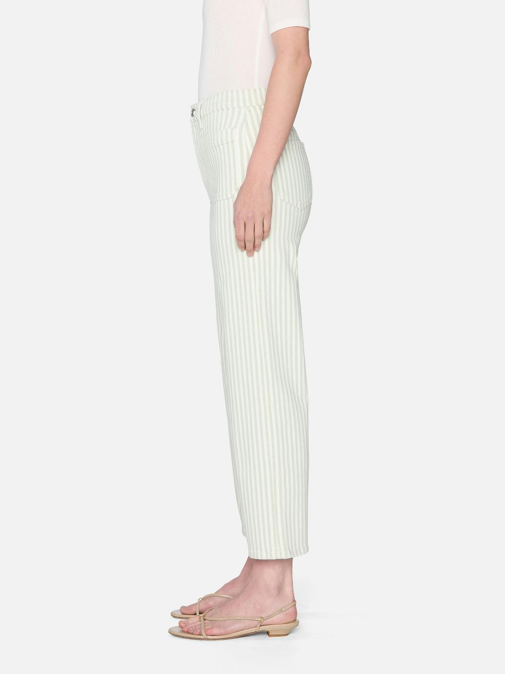 Frame The Anchor Pant In Seamist Stripe