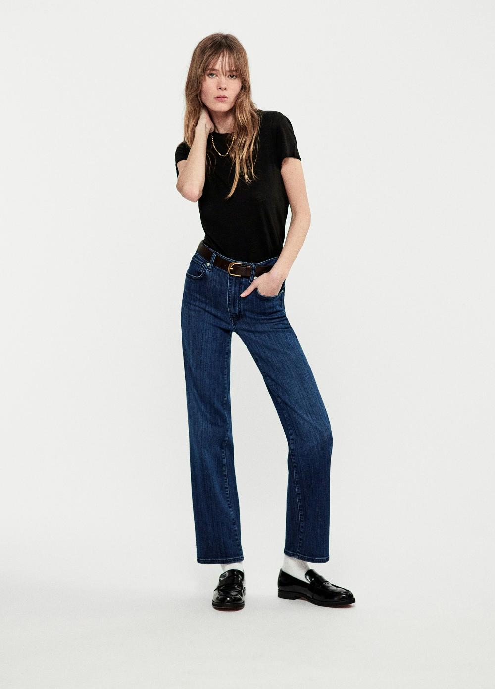 Frame The Baby Tee In Black