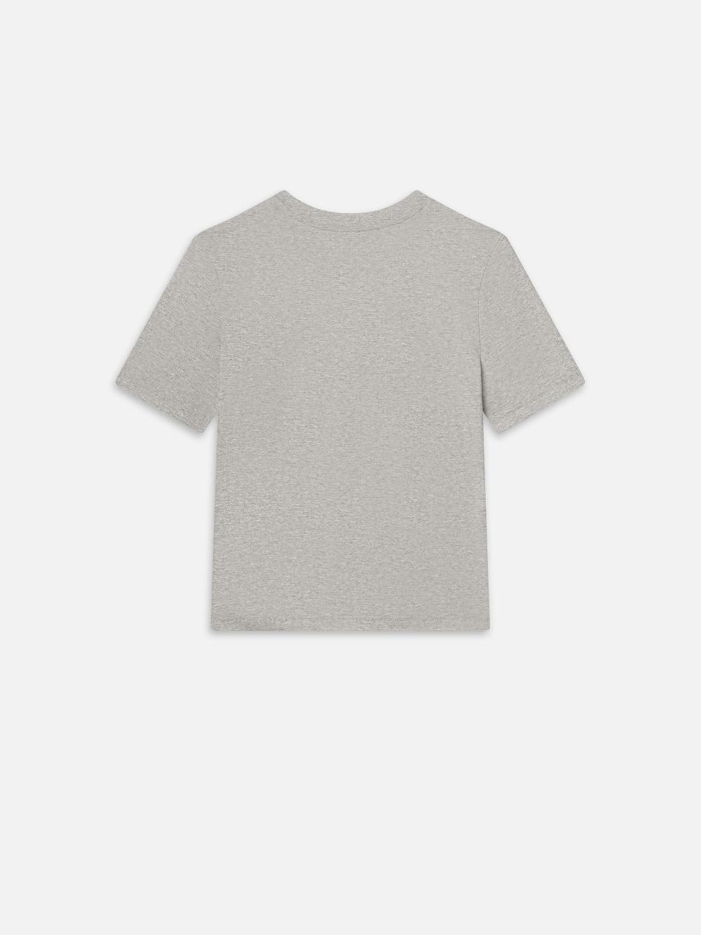 Frame The Baby Tee In Heather Grey