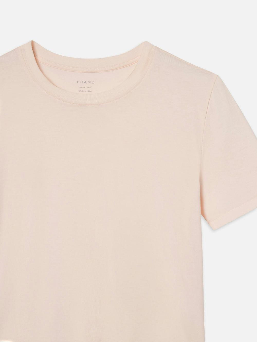 Frame The Baby Tee In Light Pink