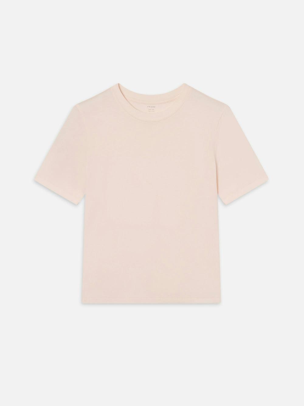 frame The Baby Tee in Light Pink