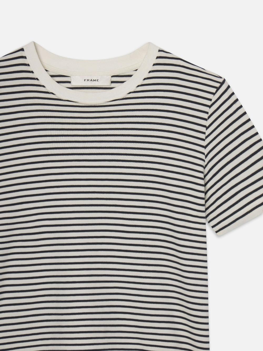 Frame The Baby Tee In Navy Multi