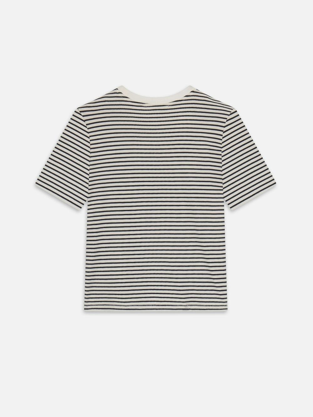 Frame The Baby Tee In Navy Multi
