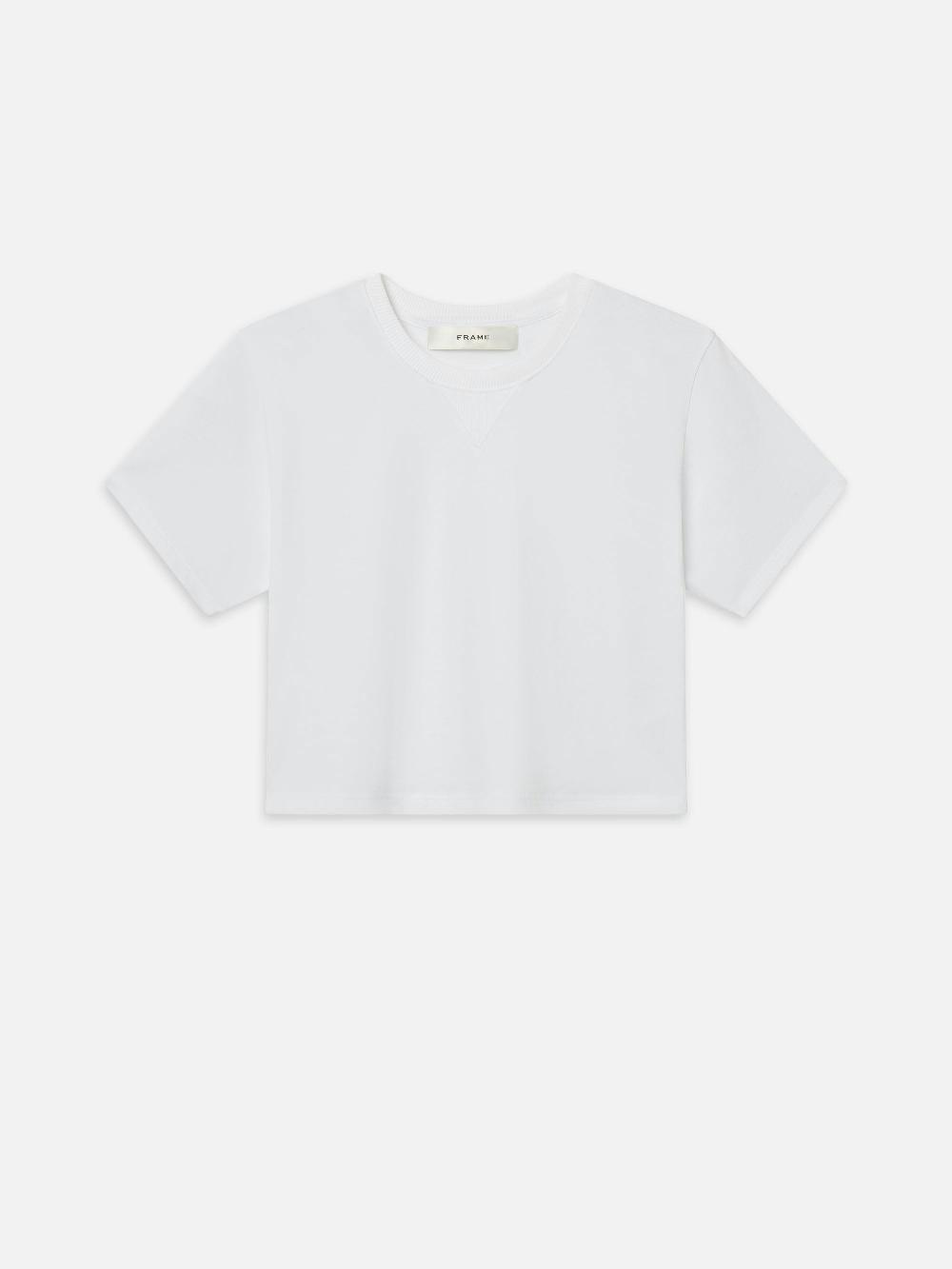 frame The Base Tee in White