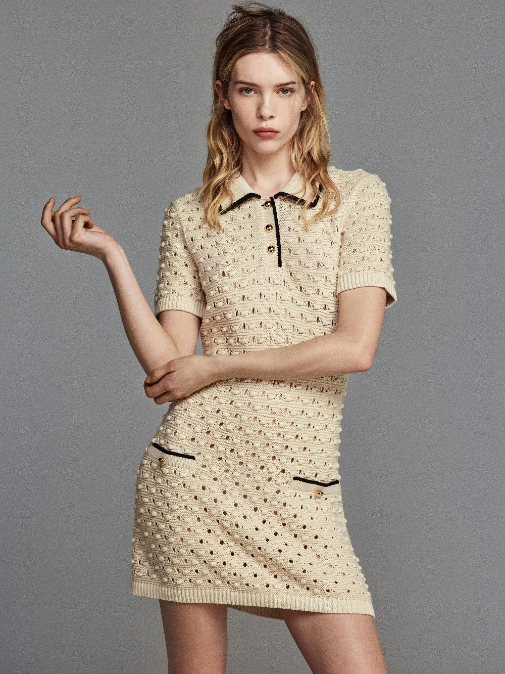 Frame The Bauble Dress In Cream