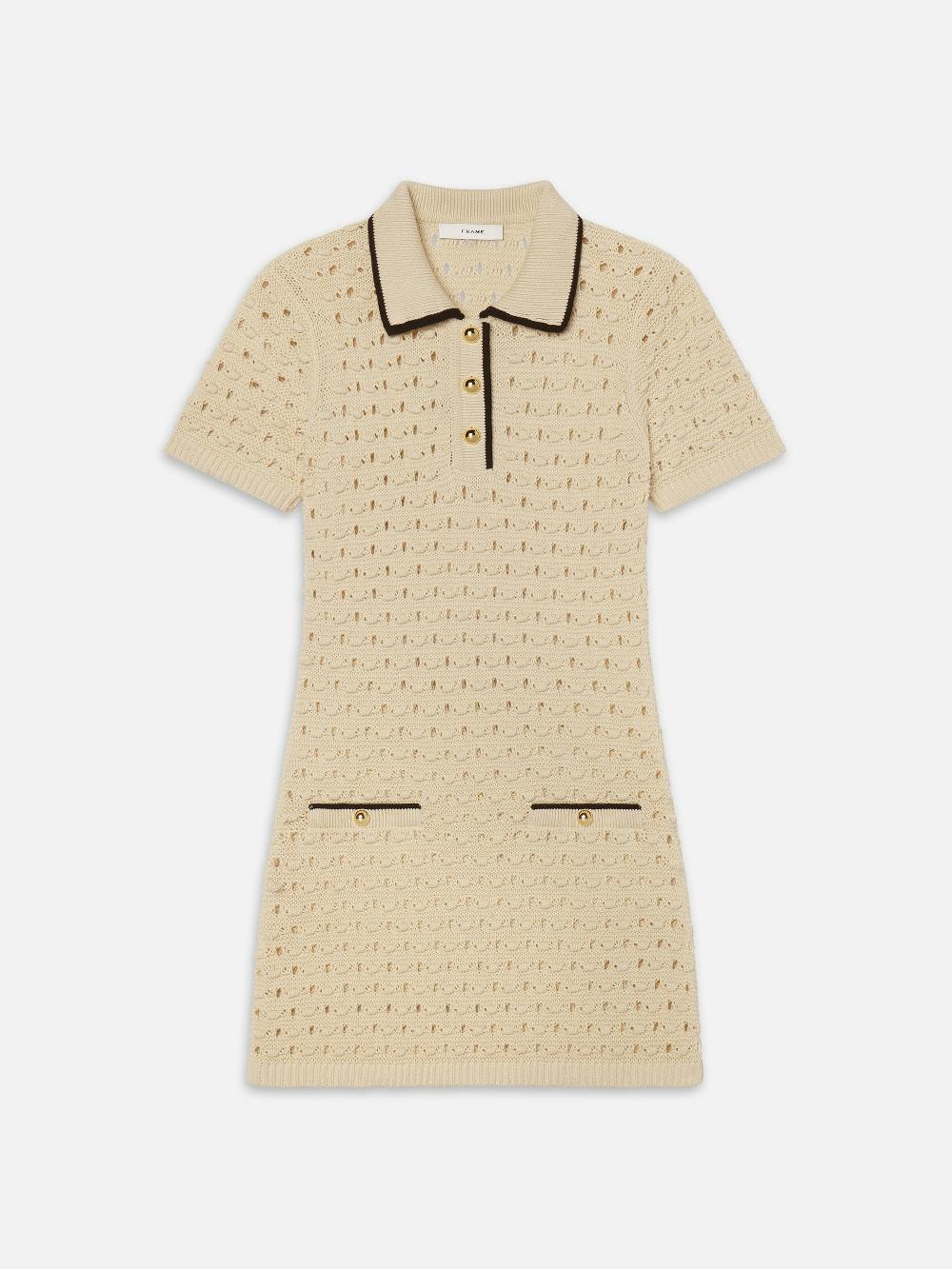 frame The Bauble Dress in Cream