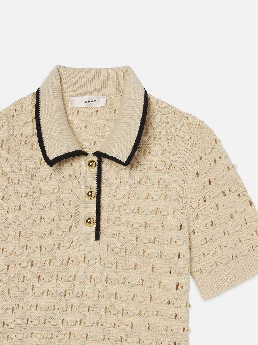 Frame The Bauble Polo In Cream