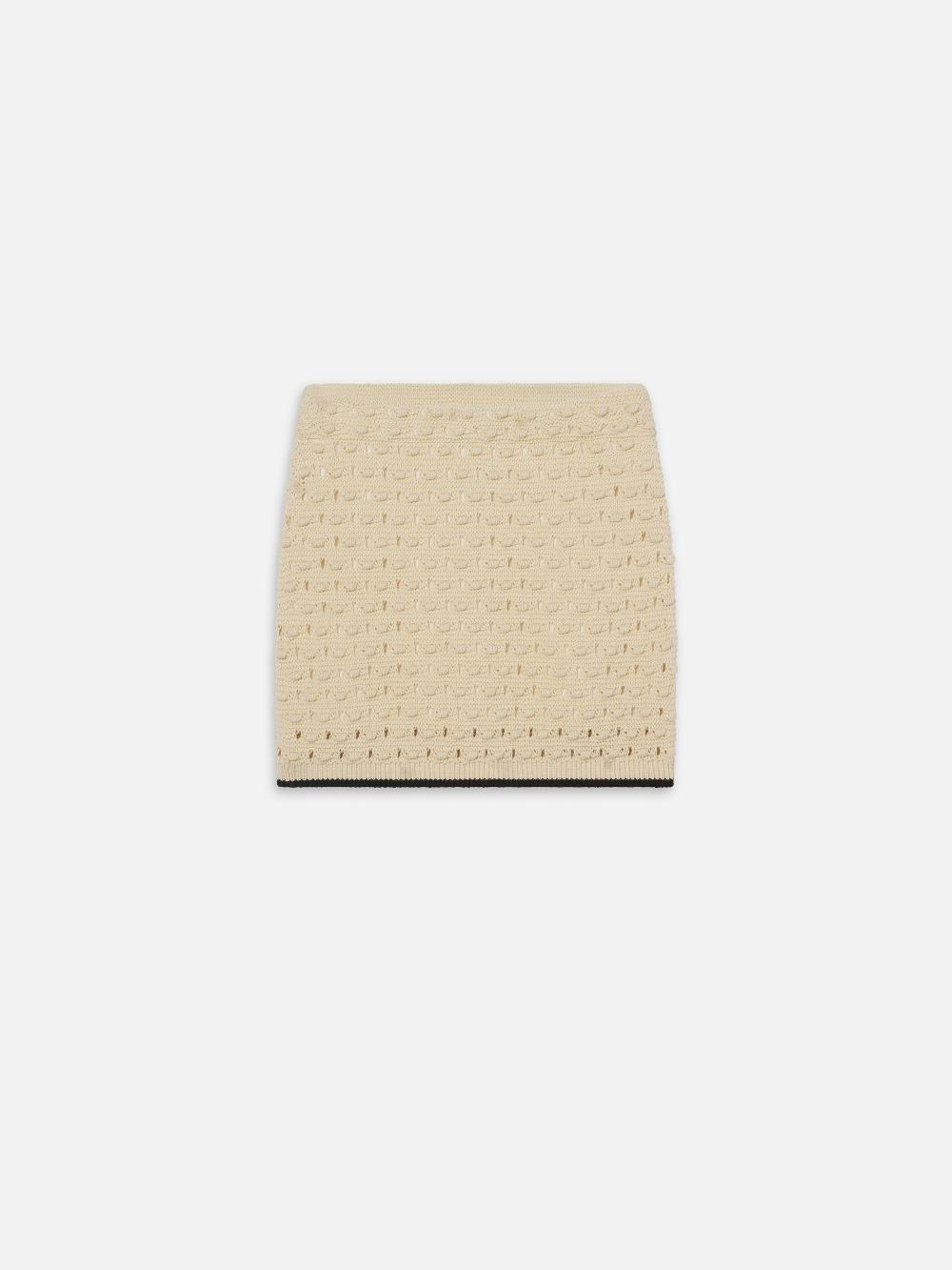 frame The Bauble Skirt in Cream