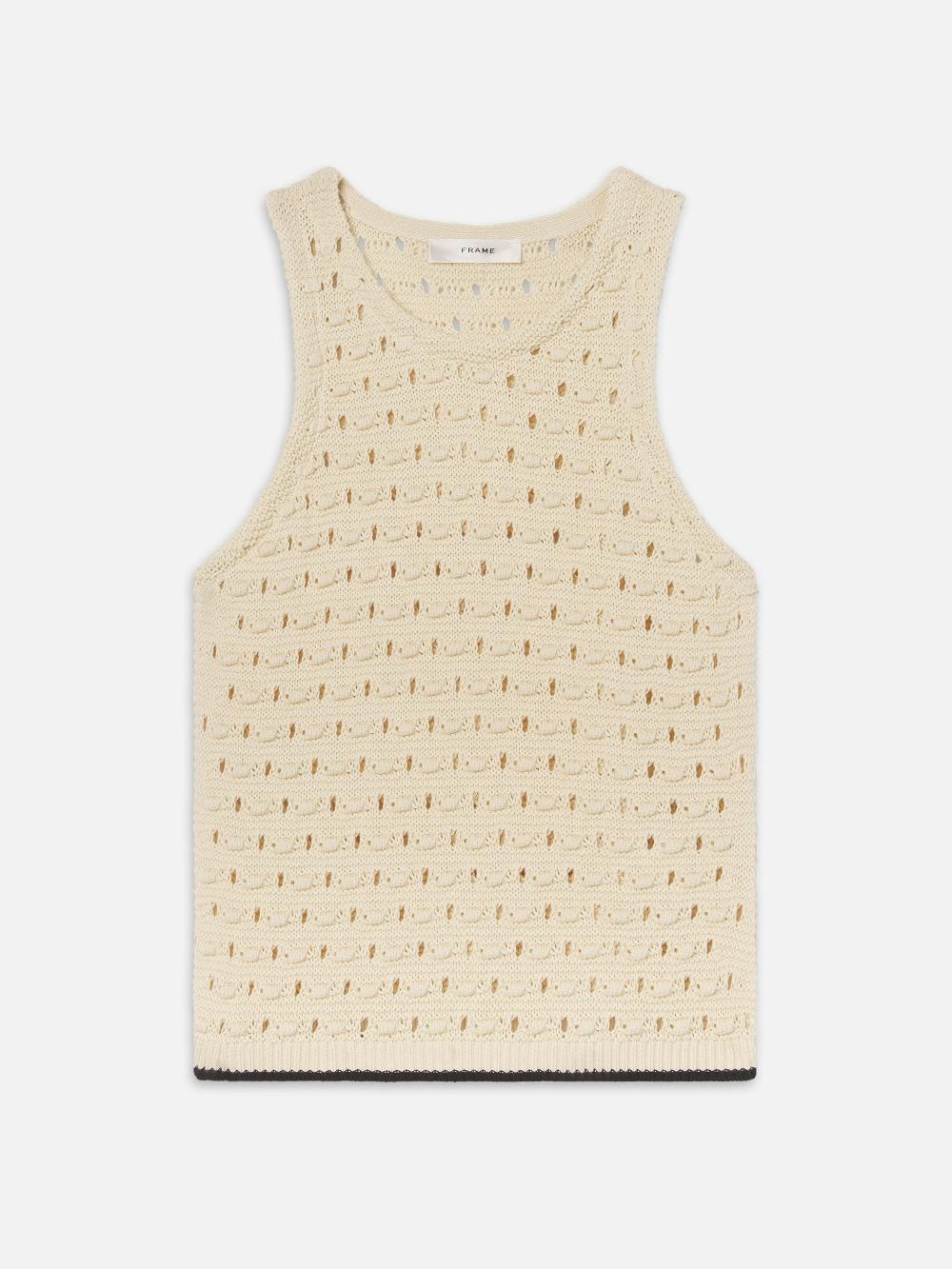 frame The Bauble Tank in Cream