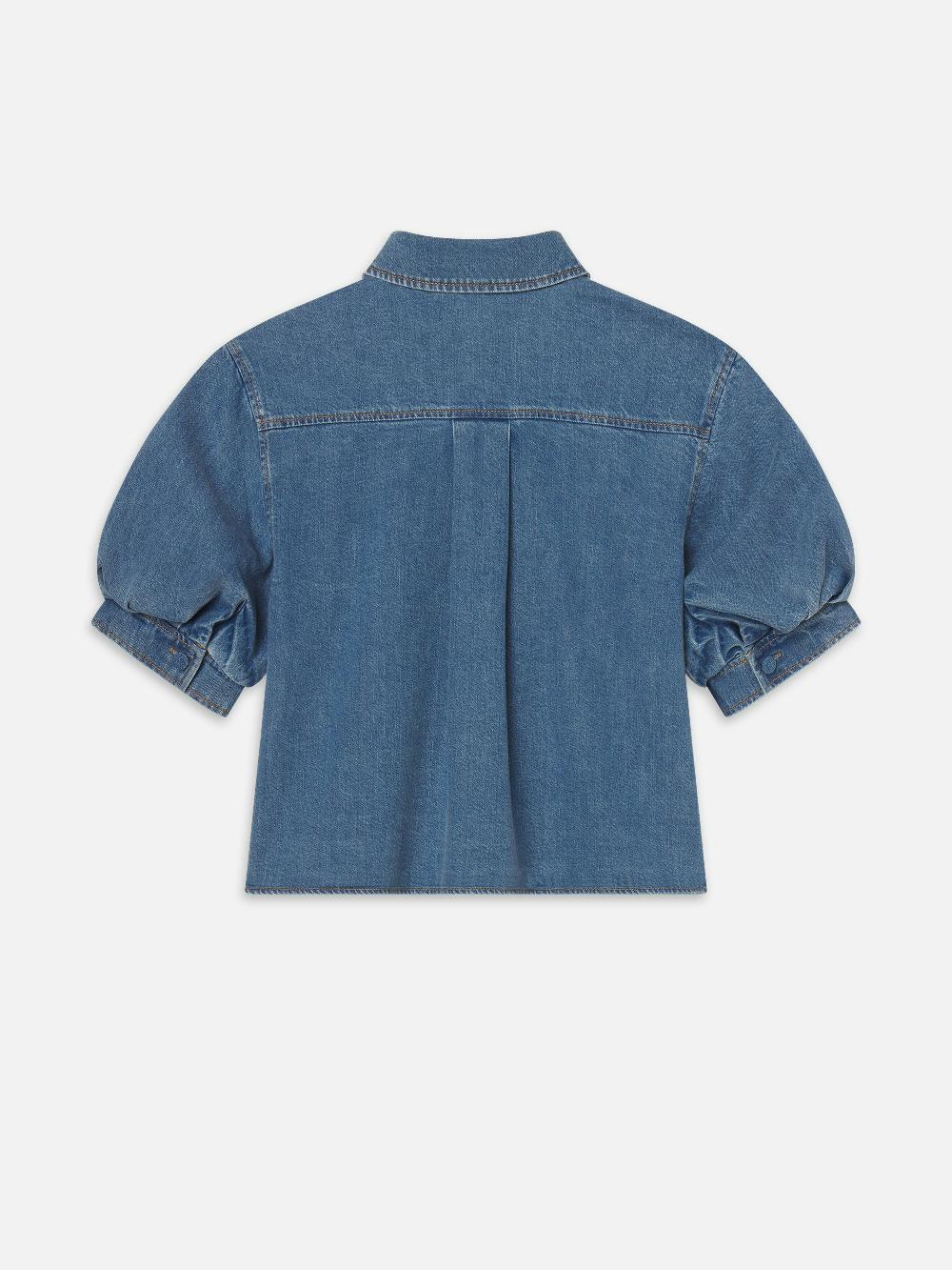 Frame The Billow Sleeve Shirt In Subtle