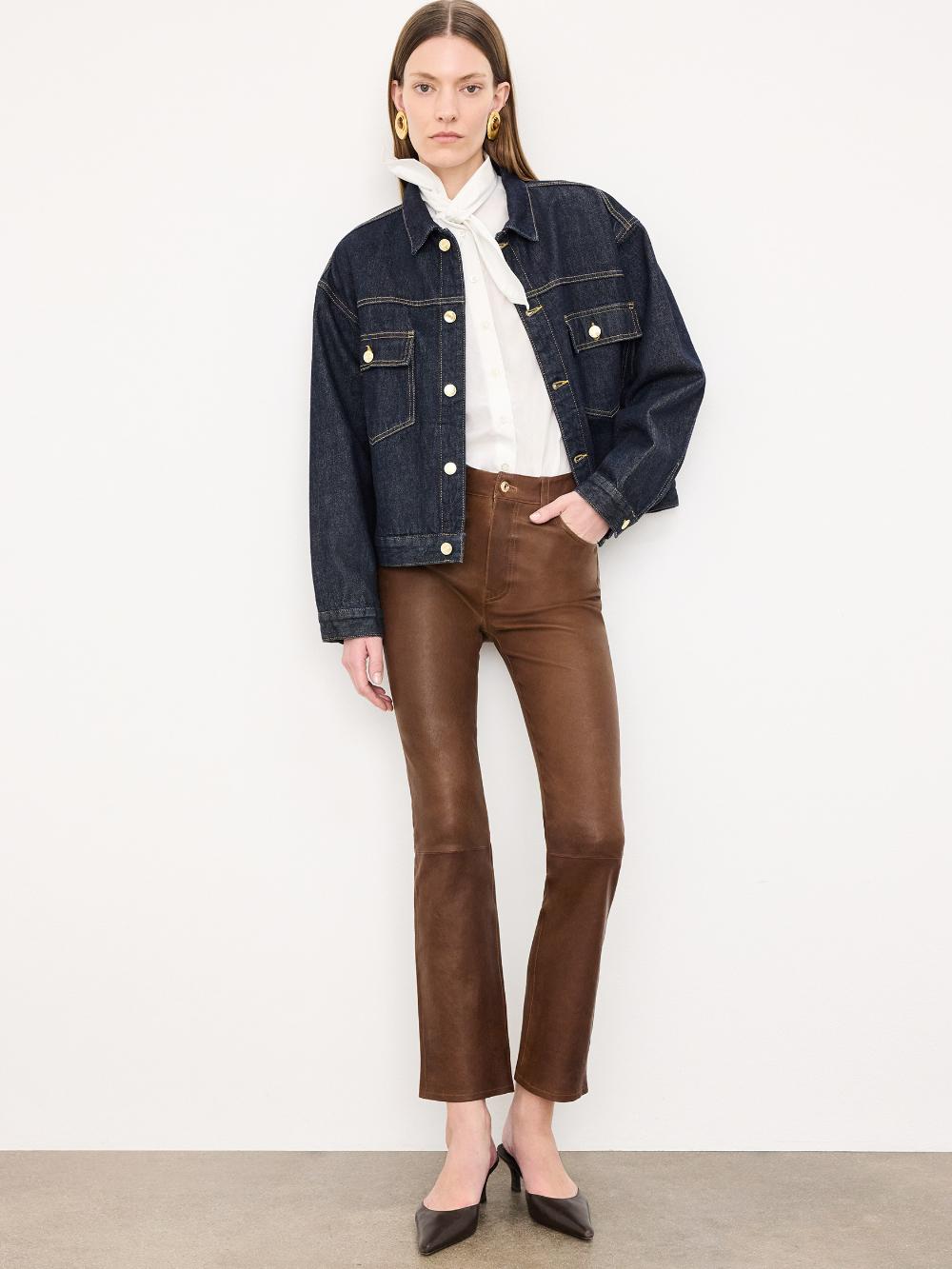 Frame The Boxy Jacket In Rinse