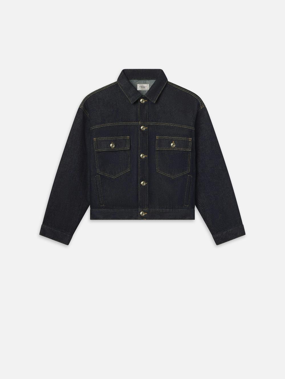 frame The Boxy Jacket in Rinse