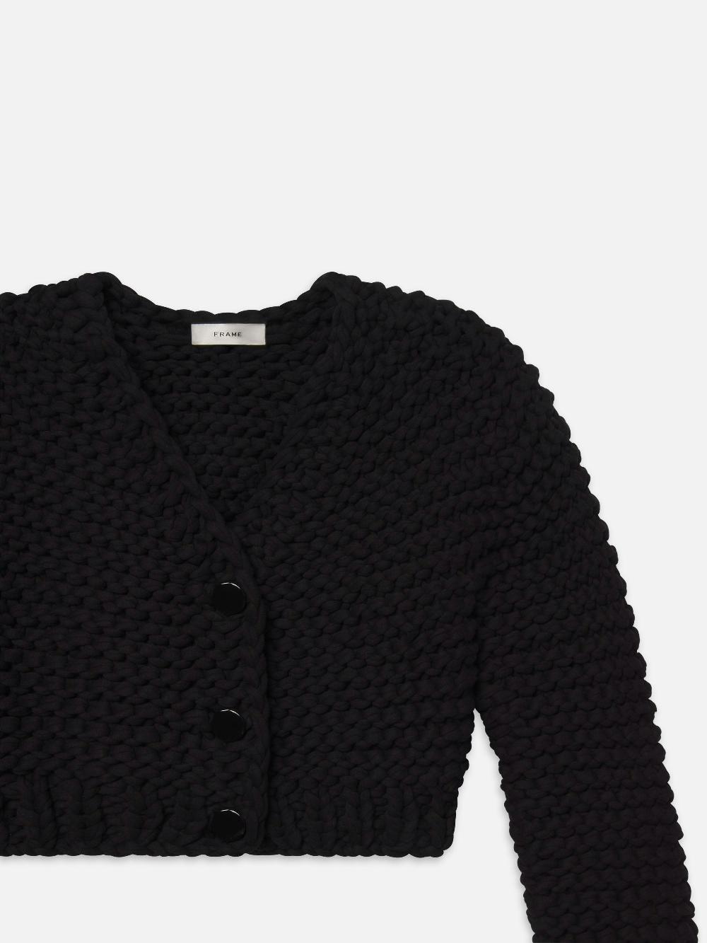 Frame The Bubble Cardi In Black