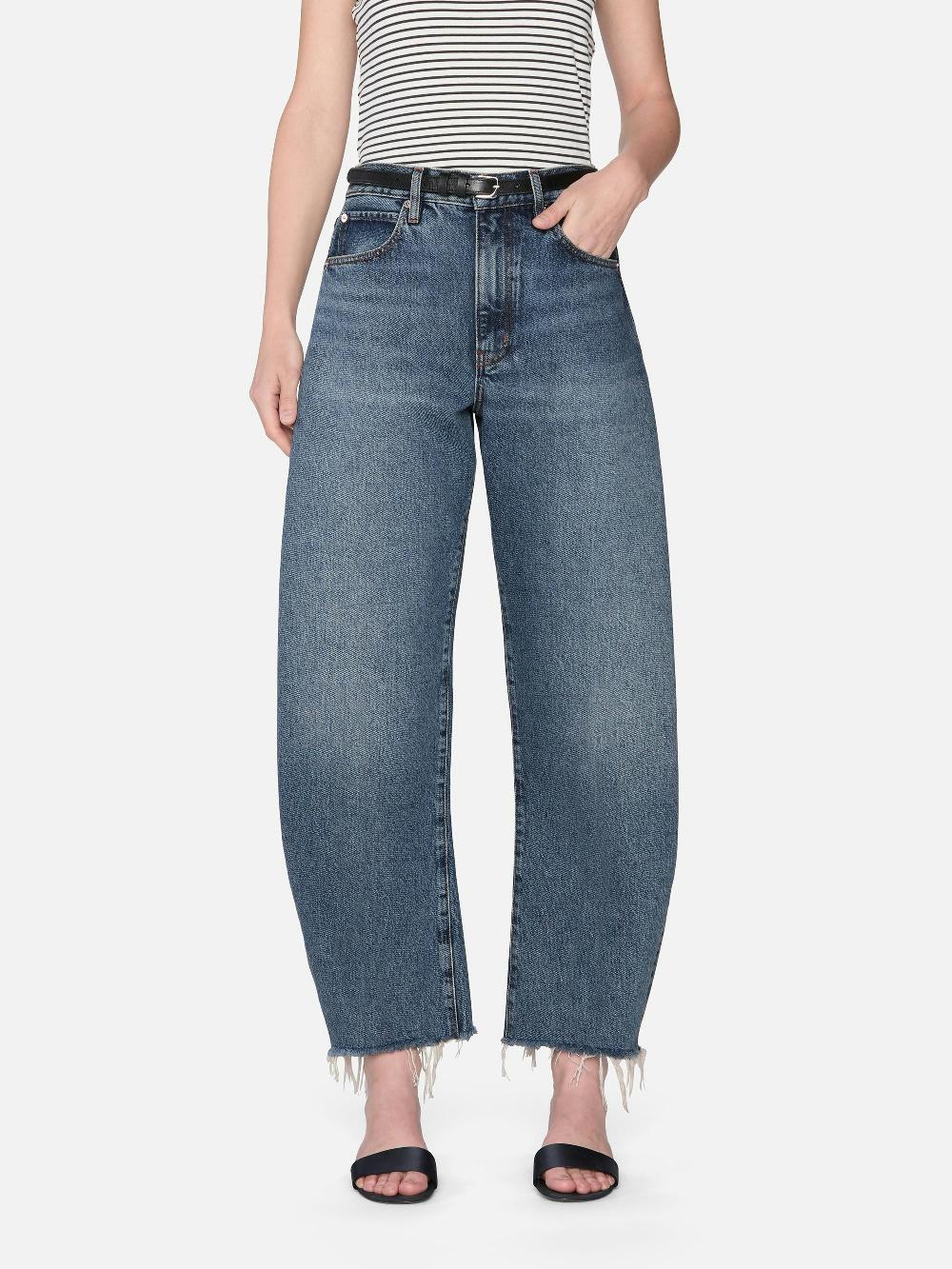 Frame The Bubble Crop In Knock Out Raw Fray