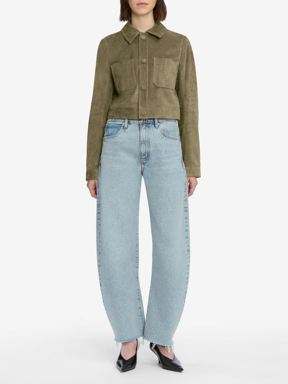 Frame The Bubble Crop In Outlaw Raw Fray