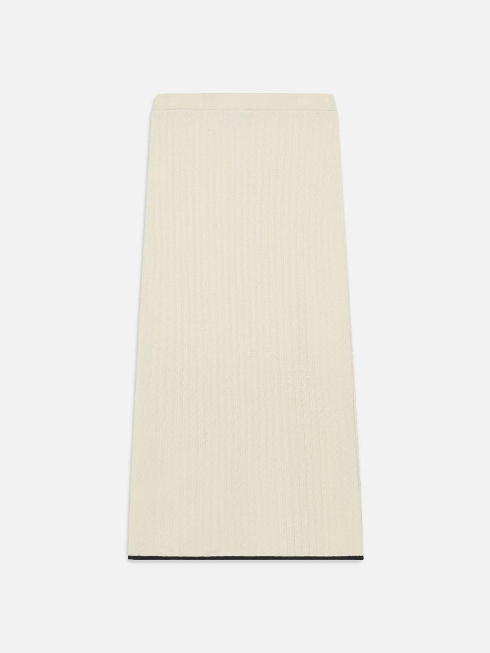 Frame The Cable Skirt In Navy Multi