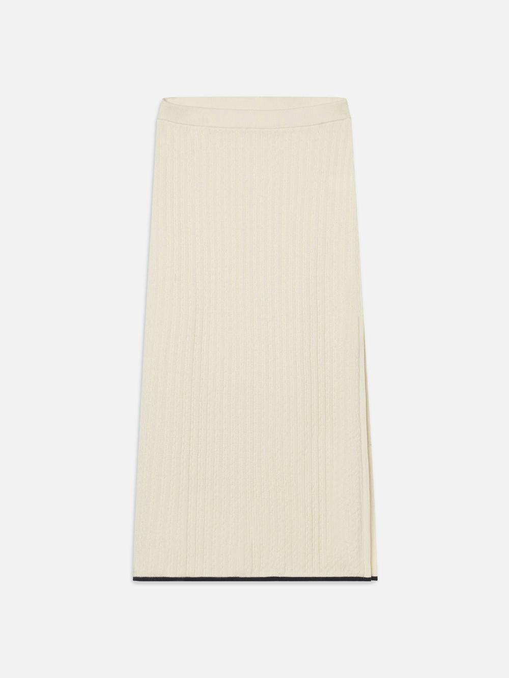 frame The Cable Skirt in Navy Multi