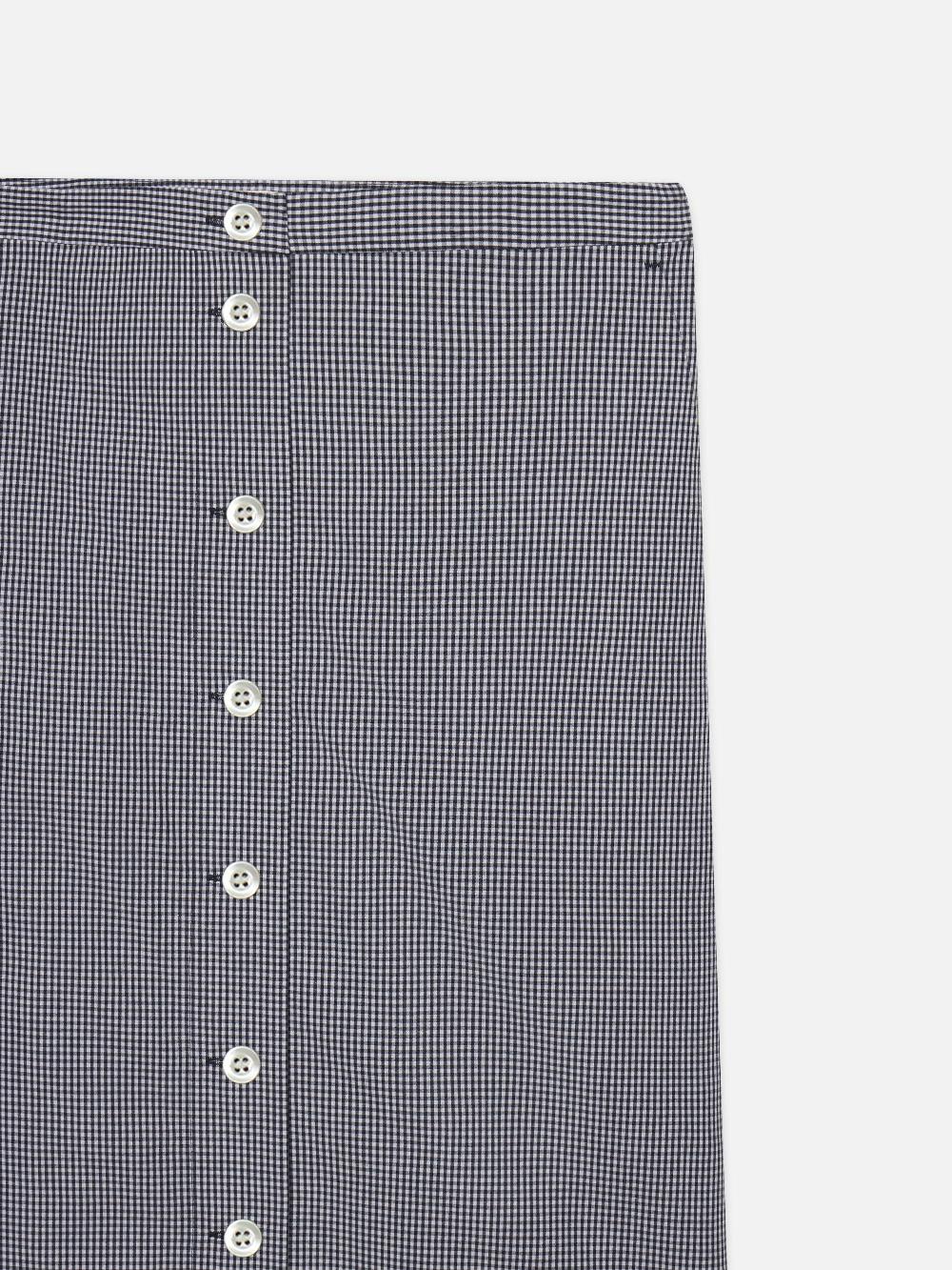 Frame The Check Skirt In Navy Multi