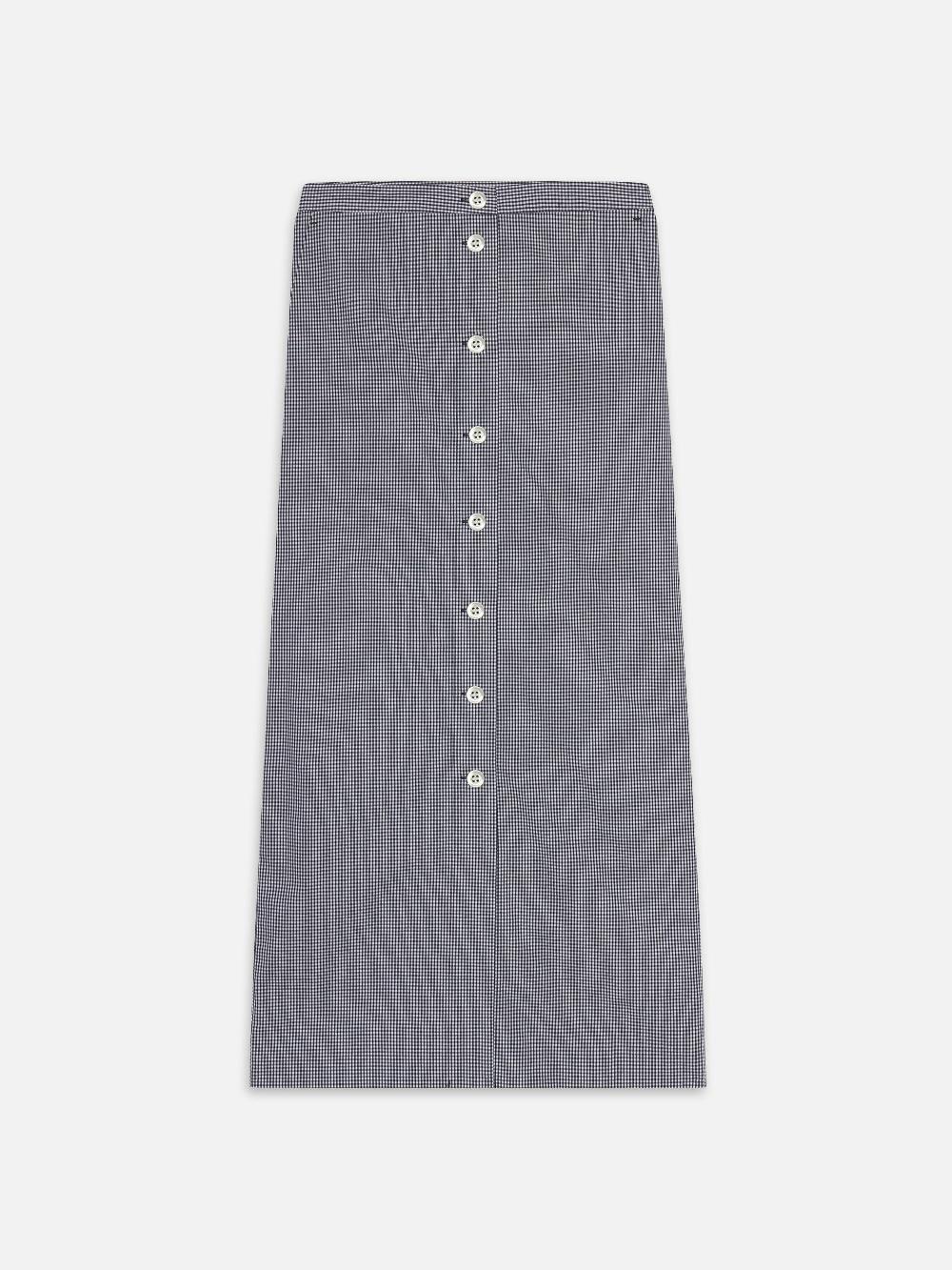 frame The Check Skirt in Navy Multi