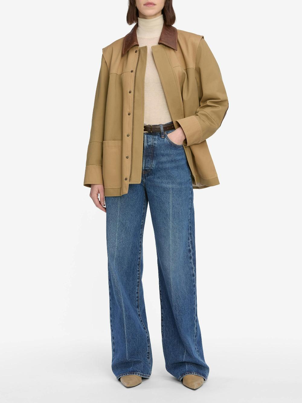 Frame The Chore Jacket In Khaki