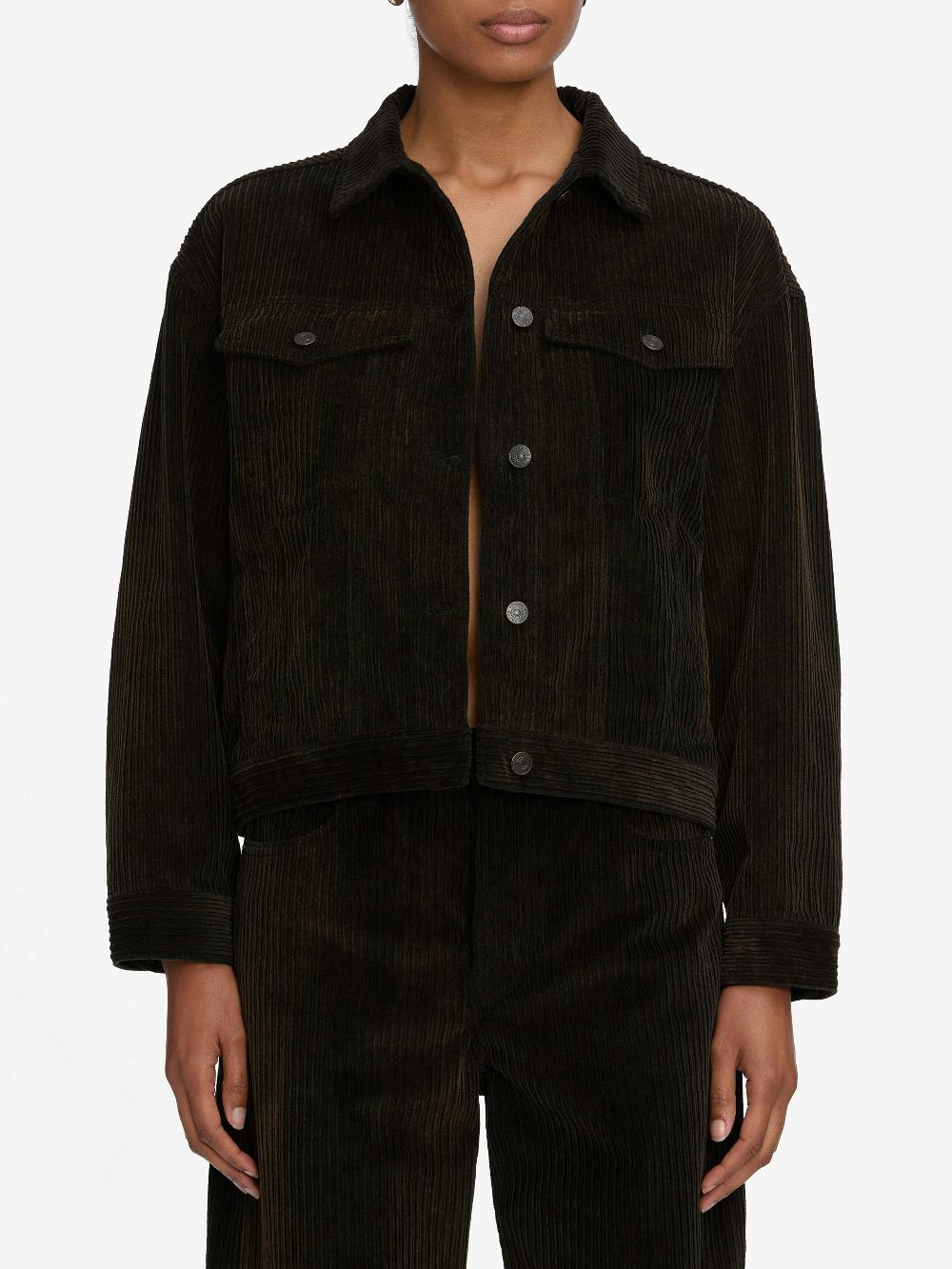 Frame The Corduroy Jacket In Umber