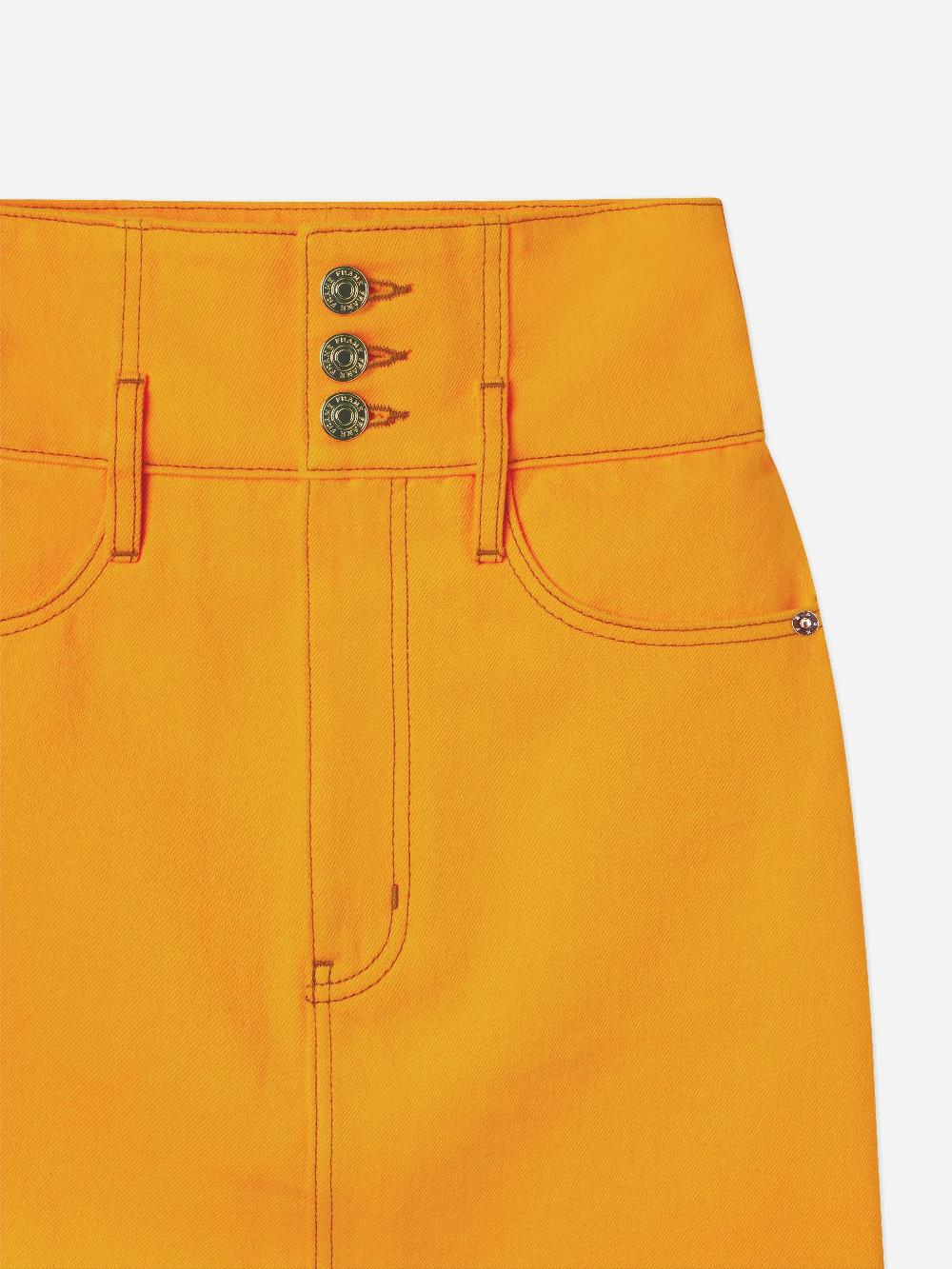 Frame The Corset Mini Skirt In Marigold