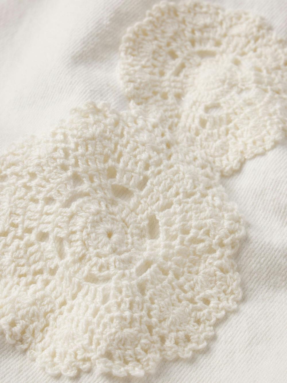 Frame The Crochet Dare Short In Flurry