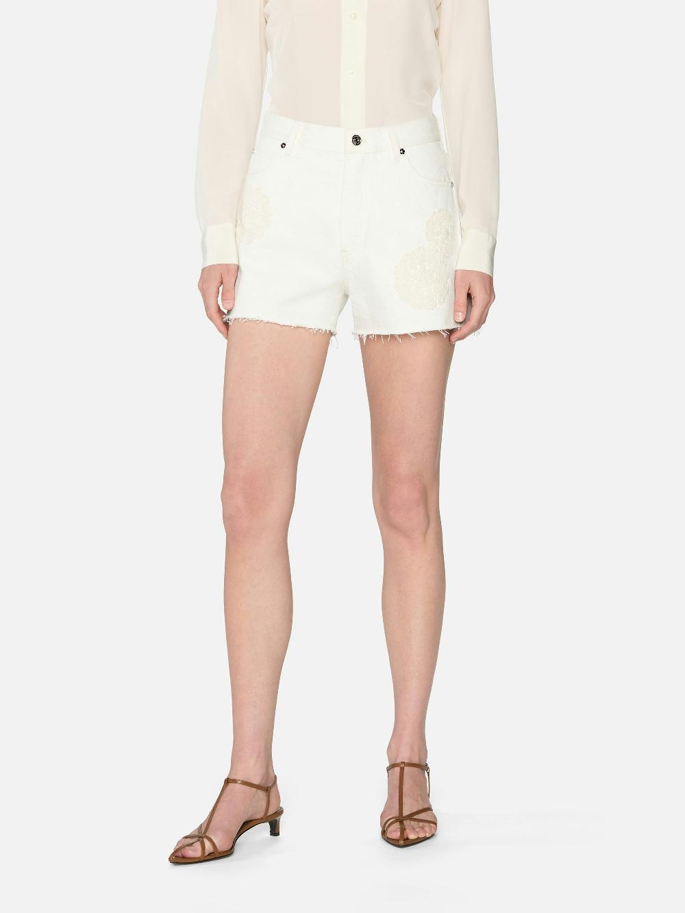 Frame The Crochet Dare Short In Flurry