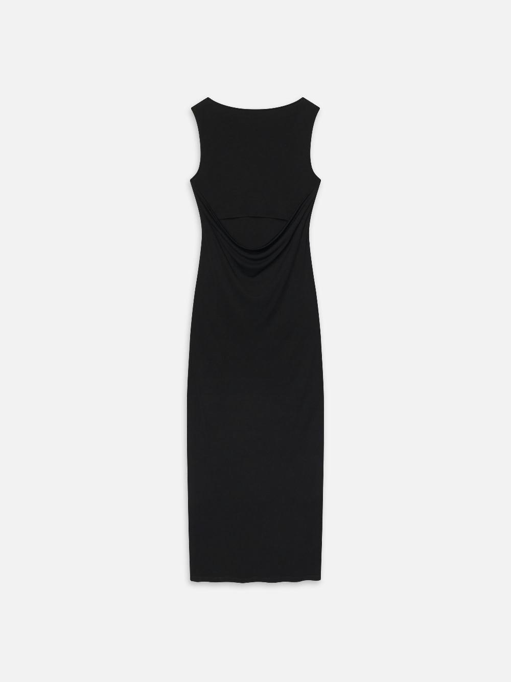 Frame The Drape Dress In Black