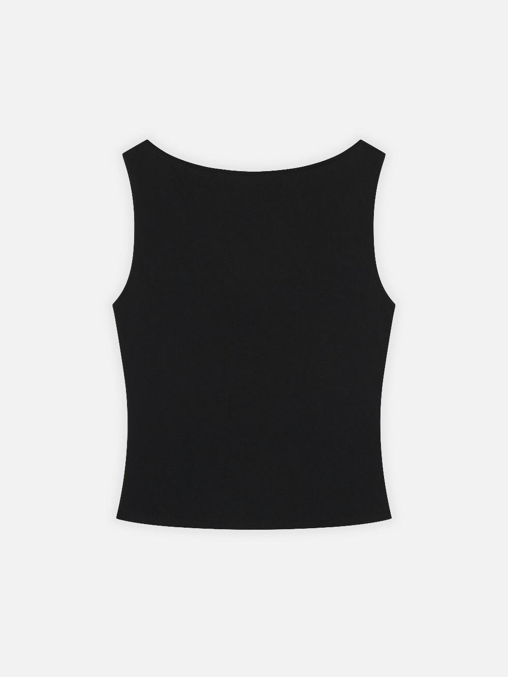 frame The Drape Tank in Black