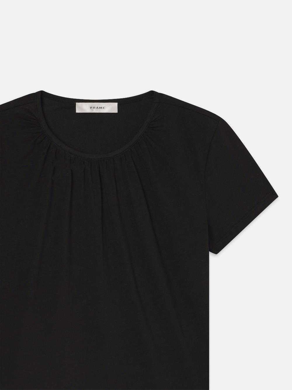 Frame The Gathered Tee In Black