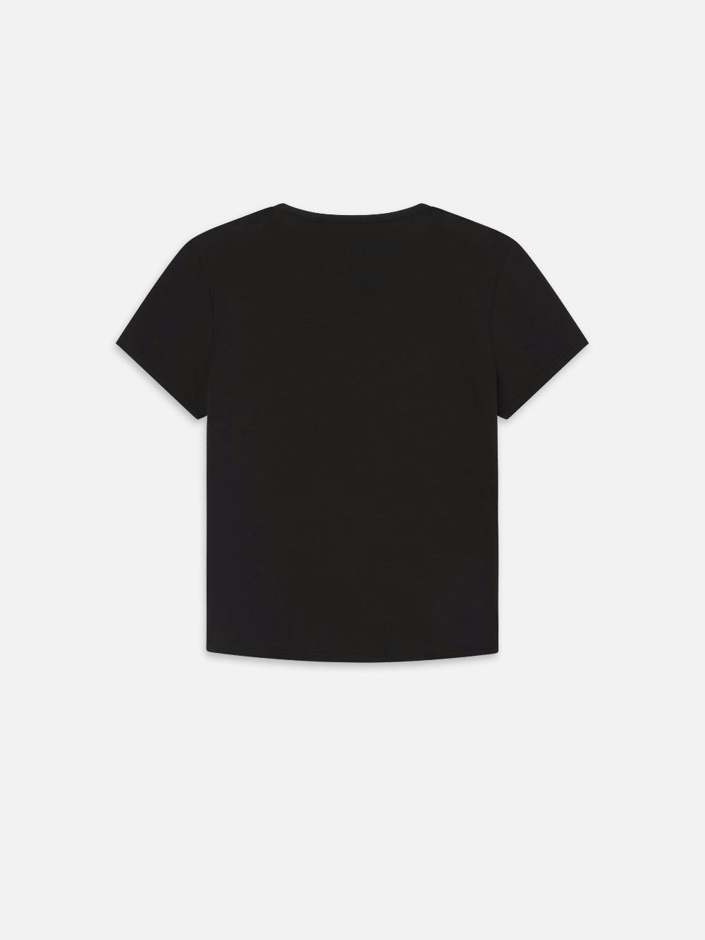 Frame The Gathered Tee In Black