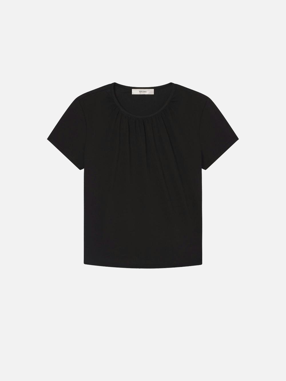 frame The Gathered Tee in Black