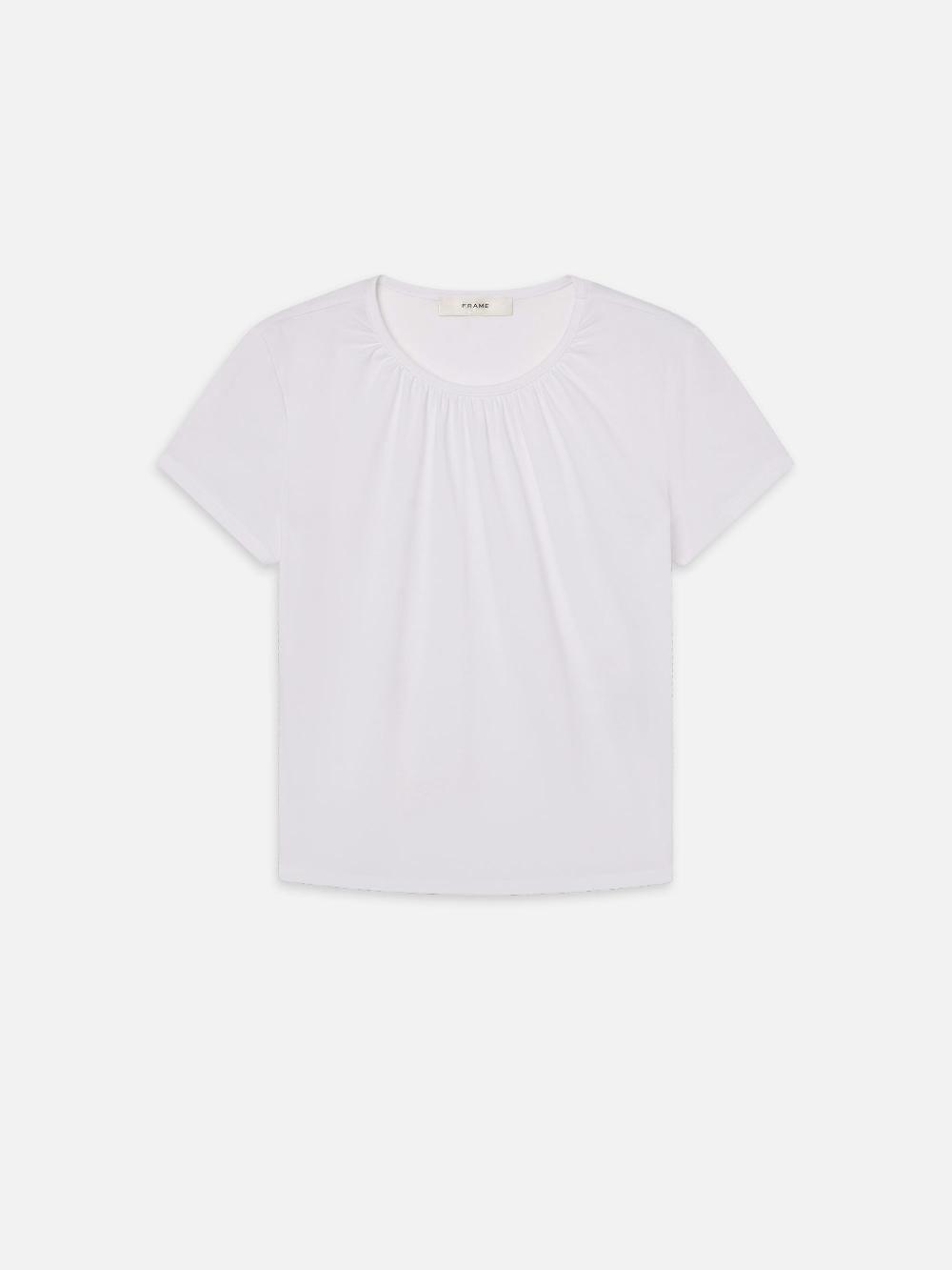 frame The Gathered Tee in White