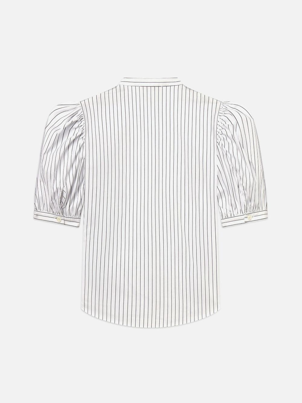 Frame The Gathered Top In Navy Multi