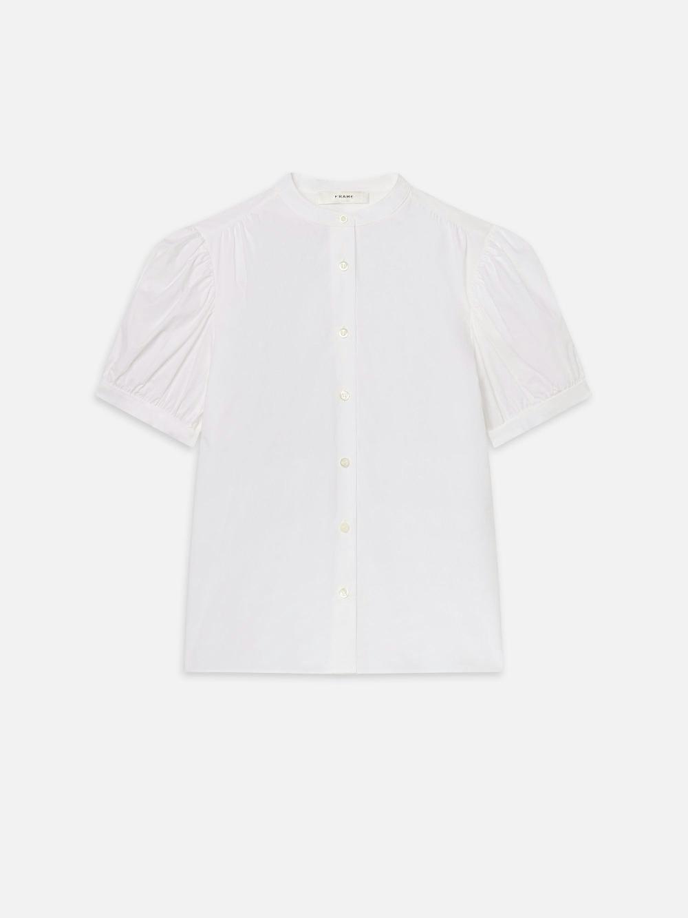 frame The Gathered Top in White