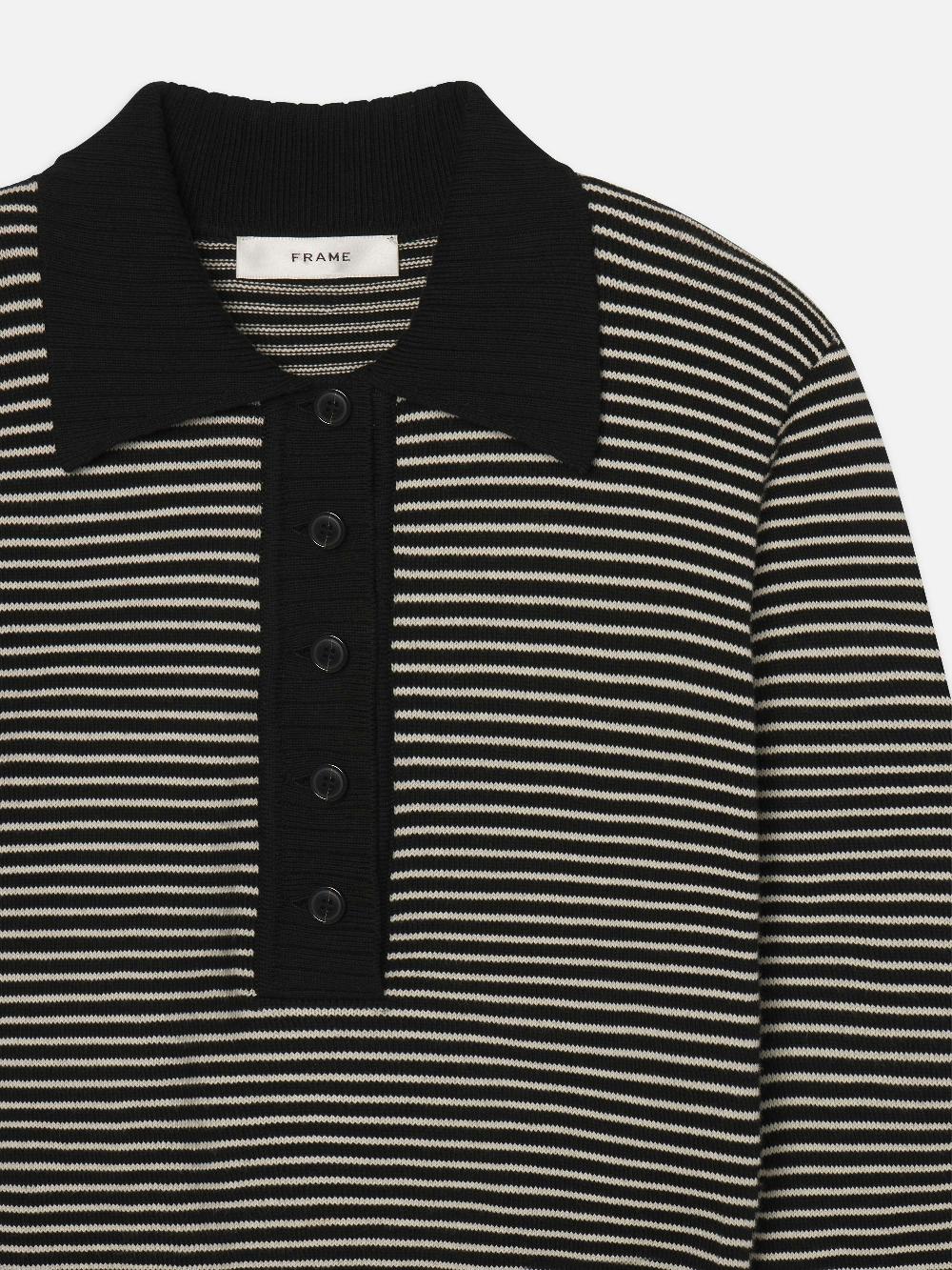 Frame The Graduate Sweater In Black Multi