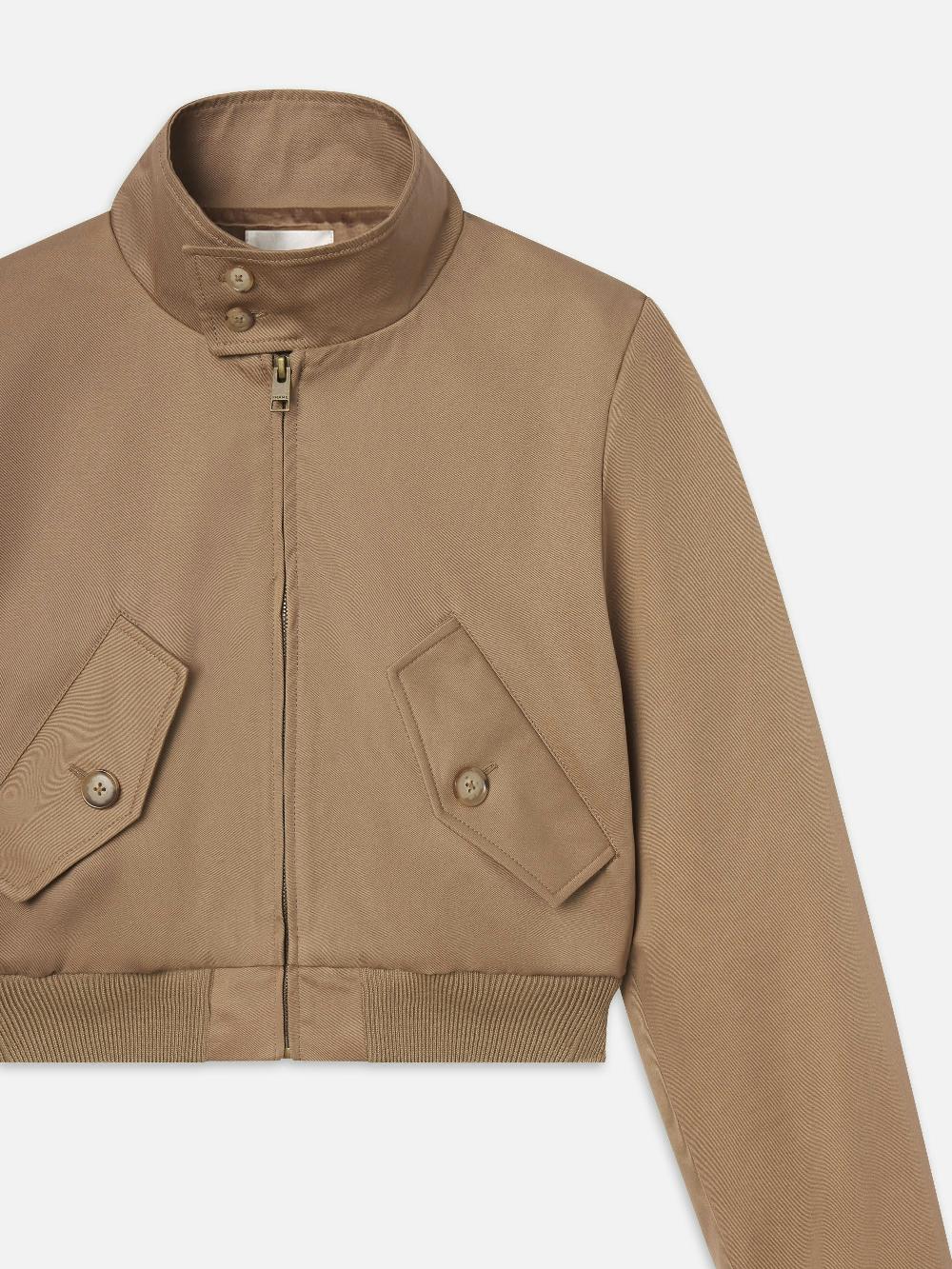 Frame The Harrington Jacket In Beige